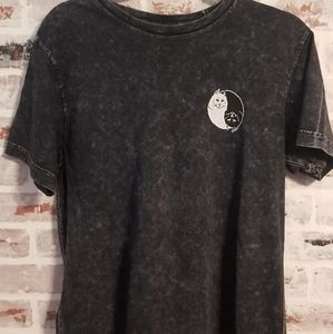Ripndip tshirt black burnout, medium